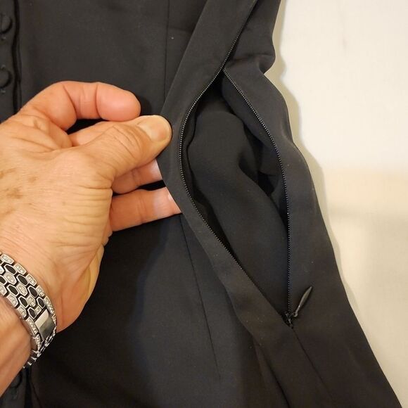 Majorelle  black satin/lace blouse Revolve size medium - Picture 5 of 8